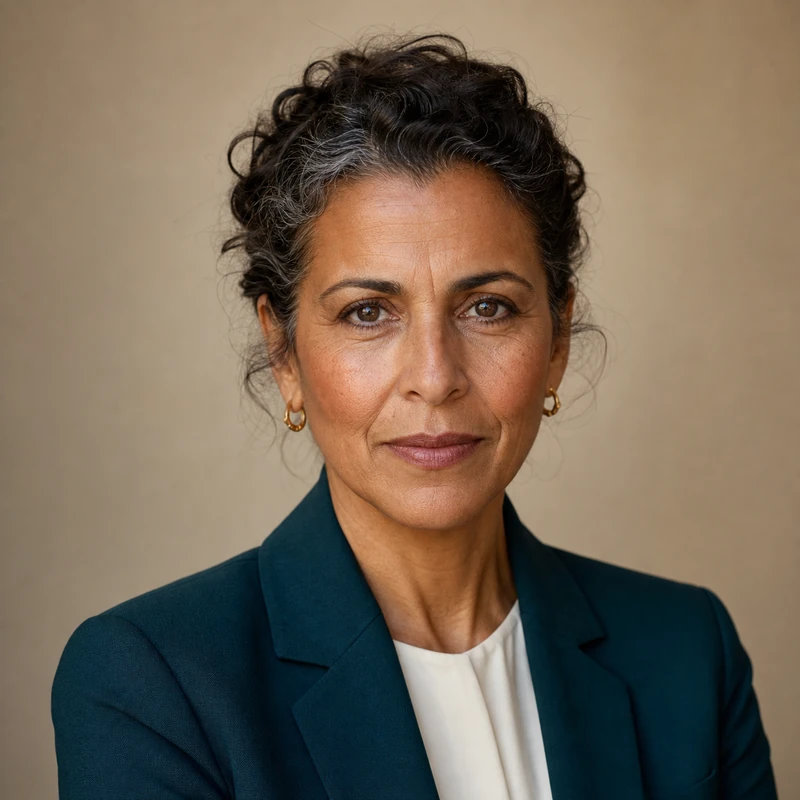 AI-generated portrait representing Maria Galeandro